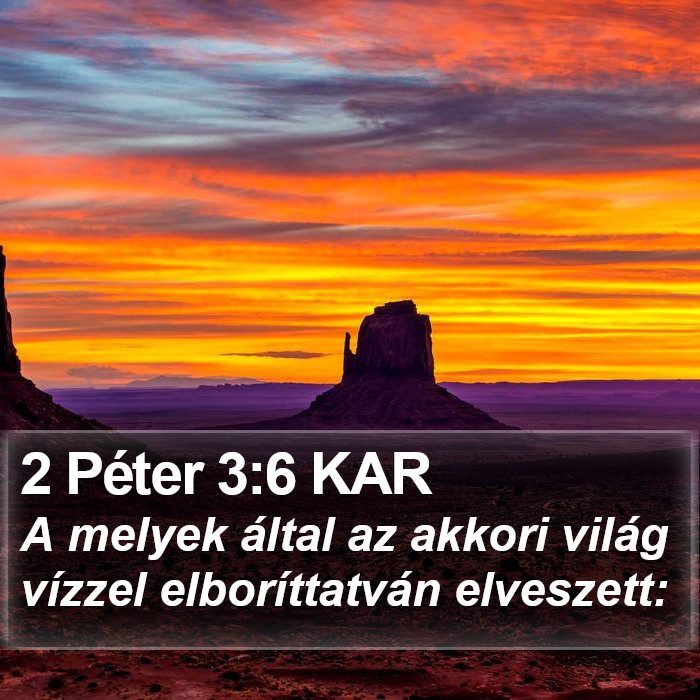 2 Péter 3:6 KAR Bible Study