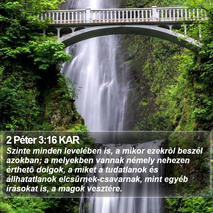 2 Péter 3:16 KAR Bible Study