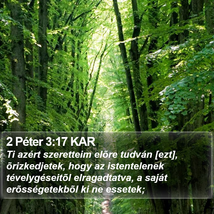 2 Péter 3:17 KAR Bible Study