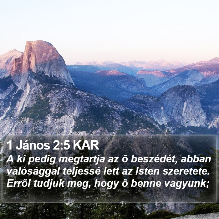 1 János 2:5 KAR Bible Study