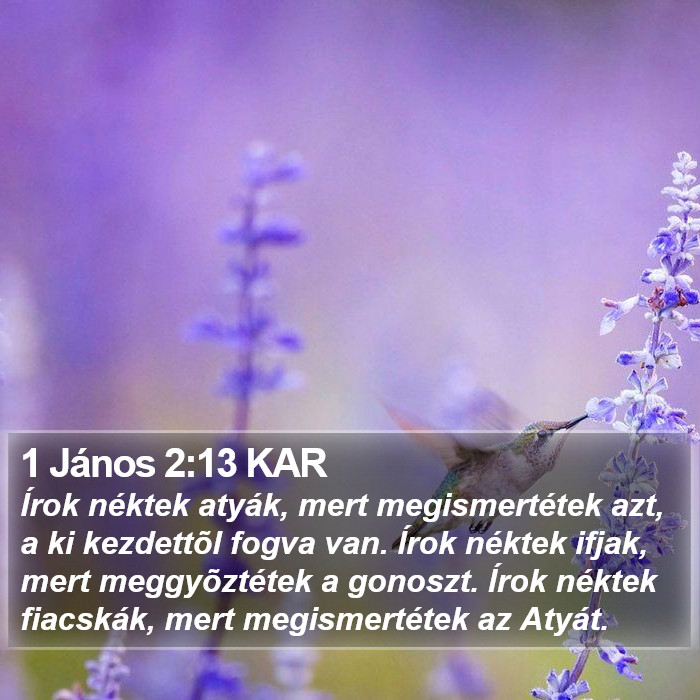 1 János 2:13 KAR Bible Study