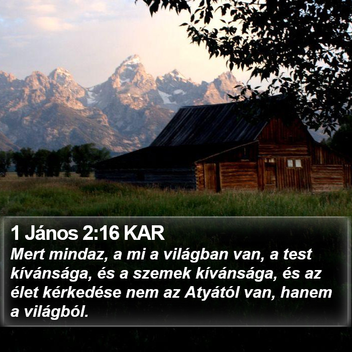 1 János 2:16 KAR Bible Study