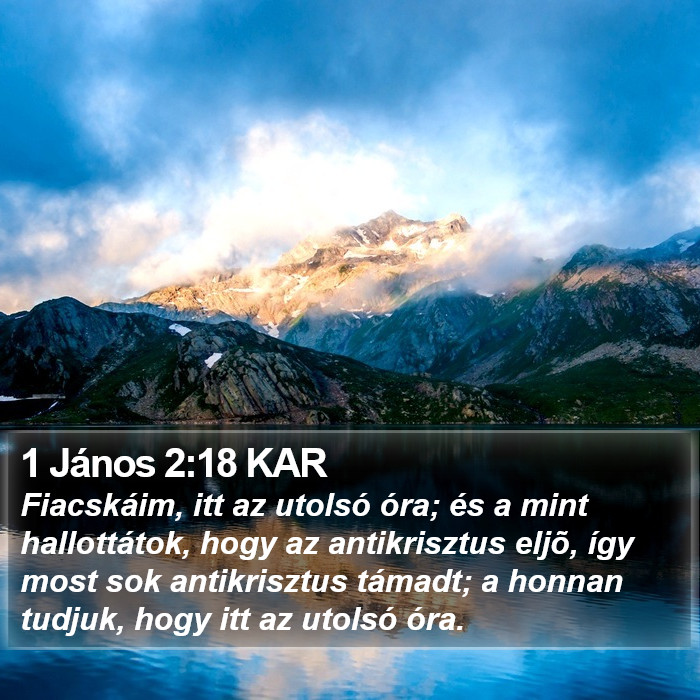 1 János 2:18 KAR Bible Study