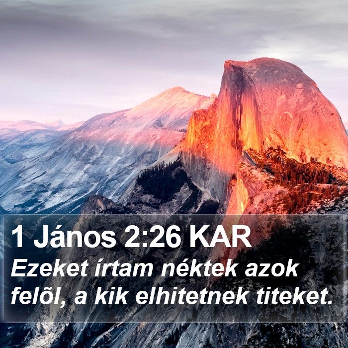 1 János 2:26 KAR Bible Study