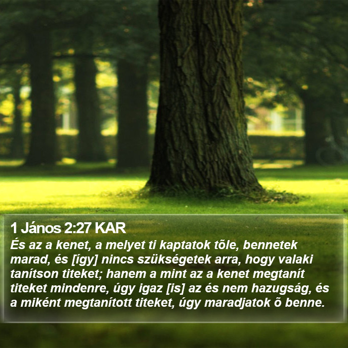 1 János 2:27 KAR Bible Study