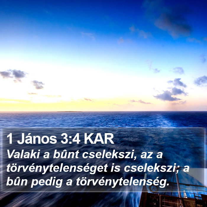 1 János 3:4 KAR Bible Study