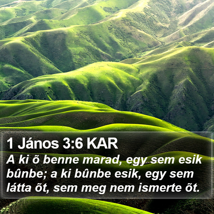 1 János 3:6 KAR Bible Study