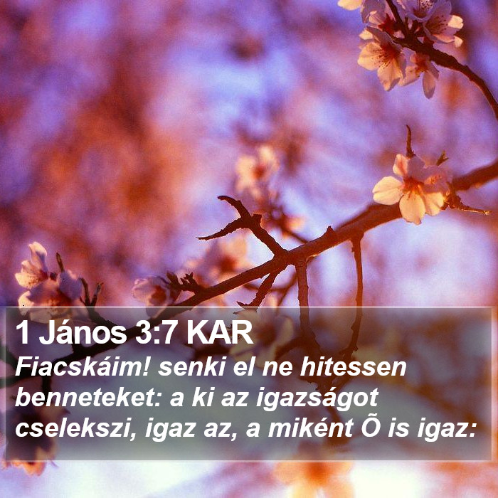 1 János 3:7 KAR Bible Study