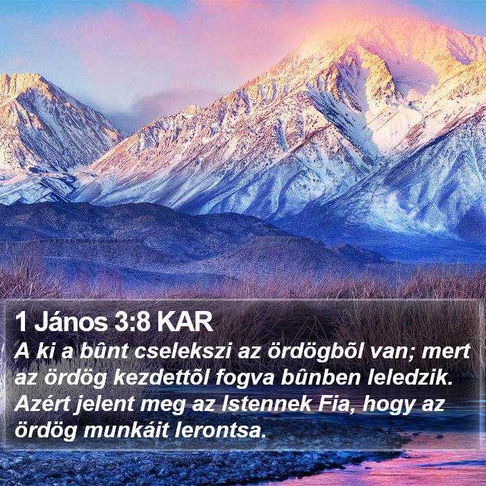 1 János 3:8 KAR Bible Study