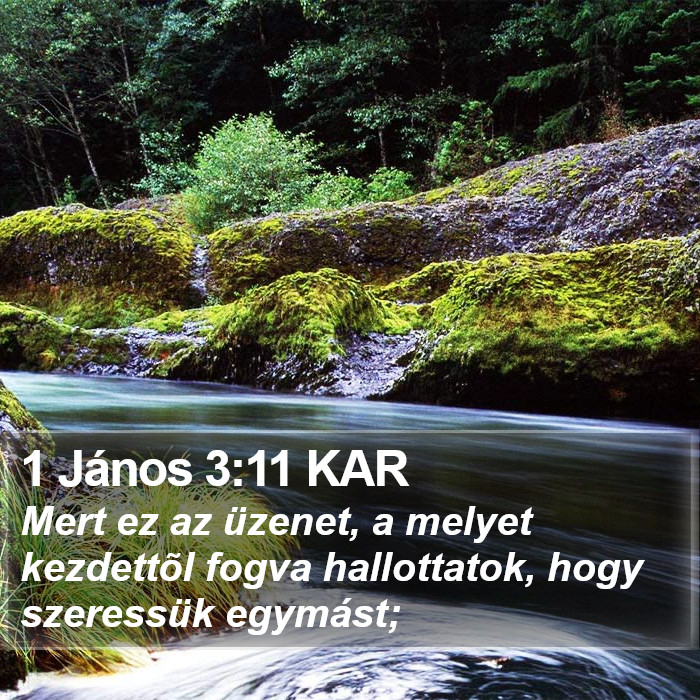 1 János 3:11 KAR Bible Study