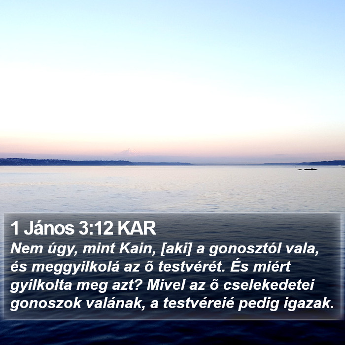 1 János 3:12 KAR Bible Study