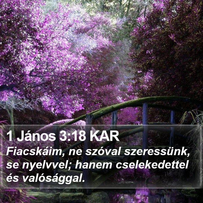 1 János 3:18 KAR Bible Study