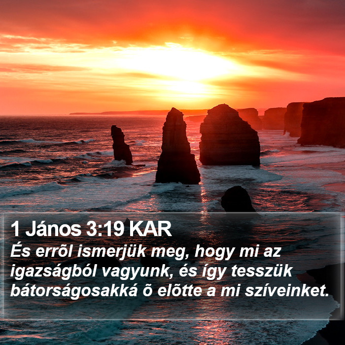 1 János 3:19 KAR Bible Study