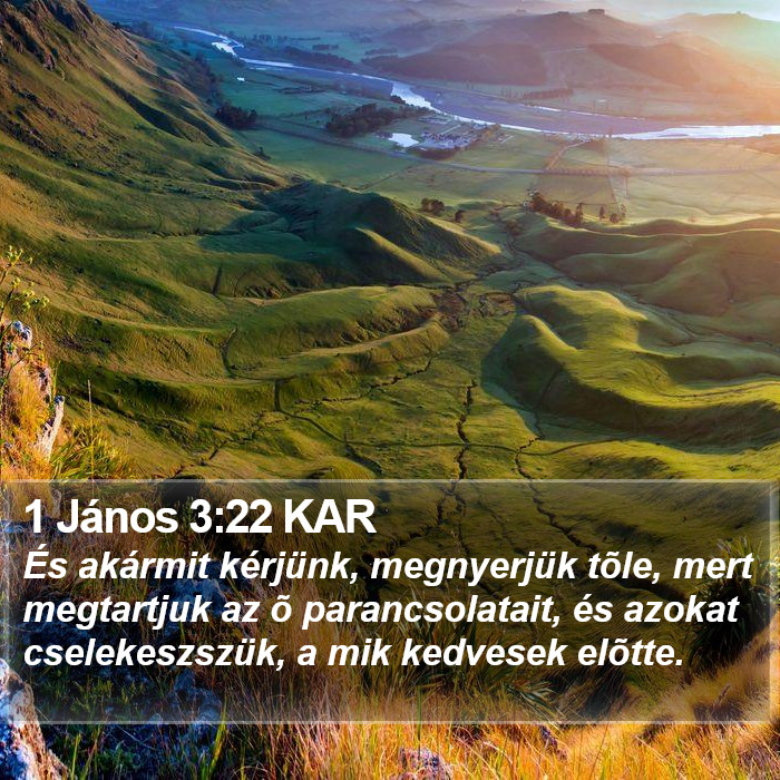 1 János 3:22 KAR Bible Study