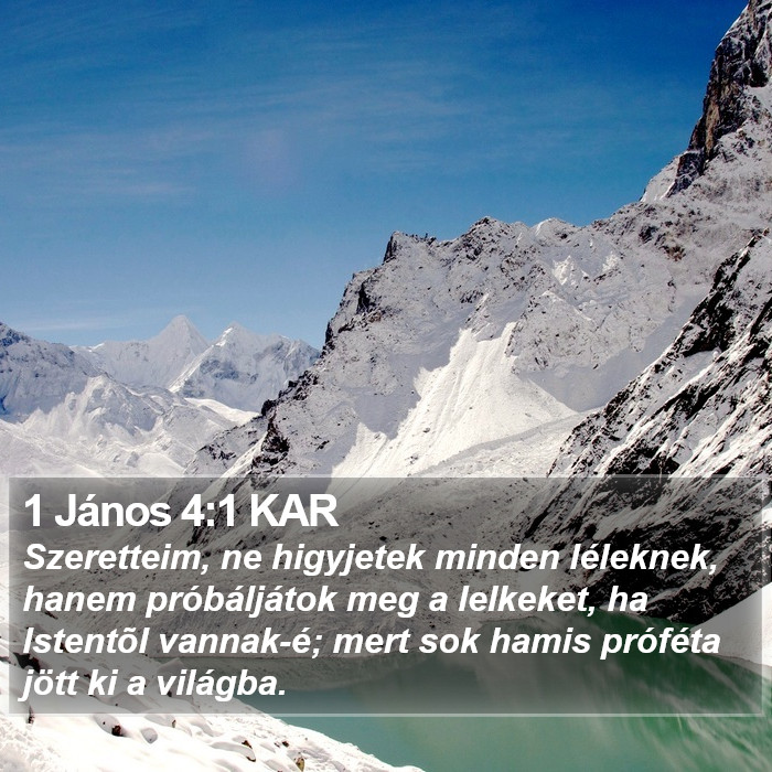 1 János 4:1 KAR Bible Study