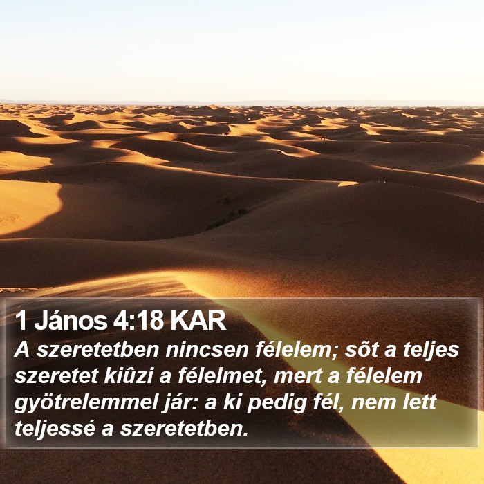 1 János 4:18 KAR Bible Study