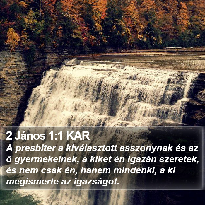 2 János 1:1 KAR Bible Study