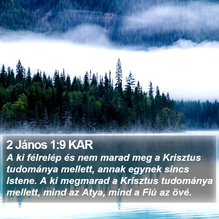 2 János 1:9 KAR Bible Study