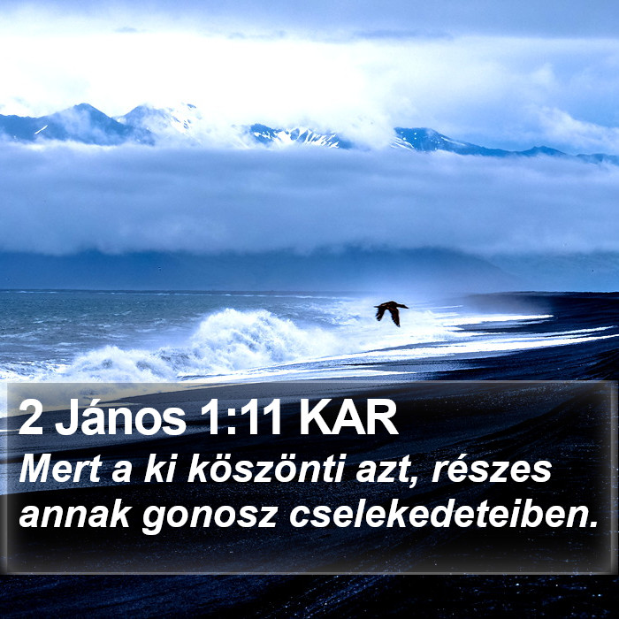 2 János 1:11 KAR Bible Study