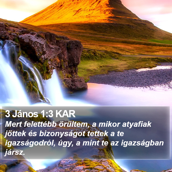 3 János 1:3 KAR Bible Study