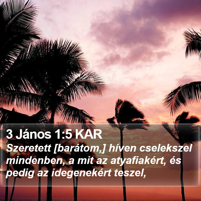 3 János 1:5 KAR Bible Study