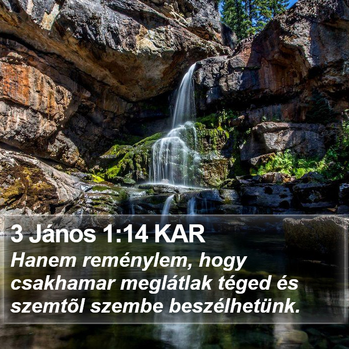 3 János 1:14 KAR Bible Study