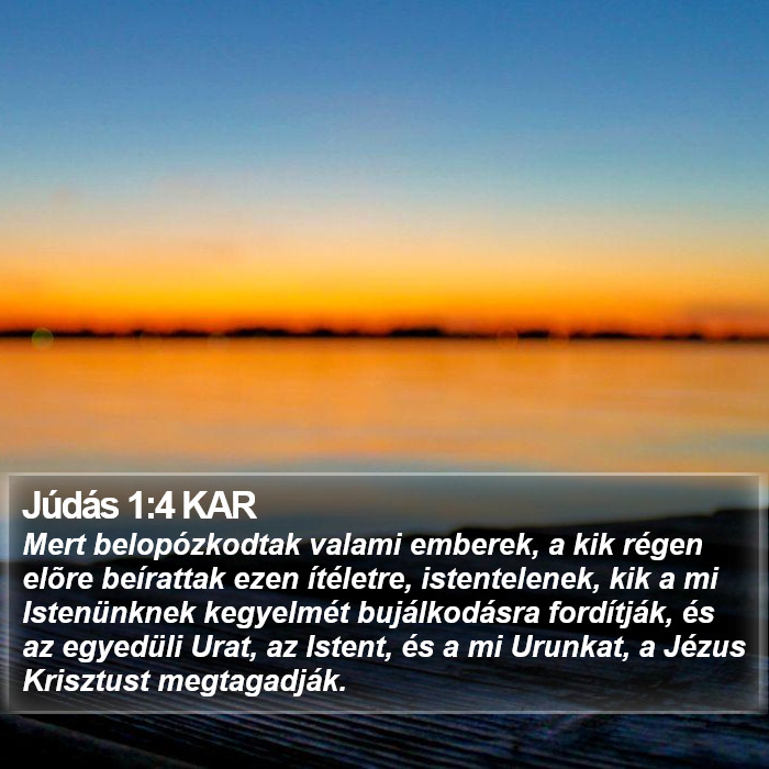 Júdás 1:4 KAR Bible Study