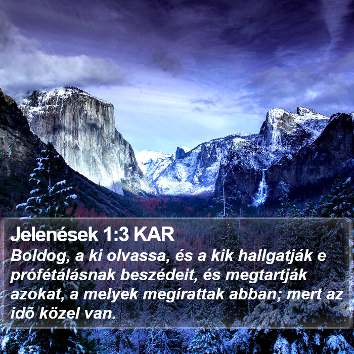 Jelenések 1:3 KAR Bible Study