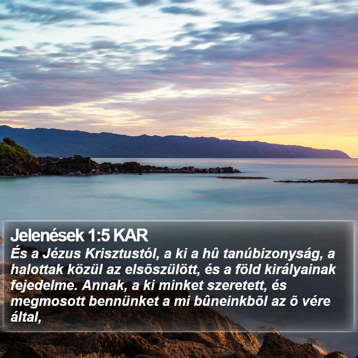 Jelenések 1:5 KAR Bible Study