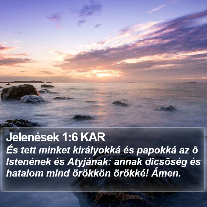 Jelenések 1:6 KAR Bible Study