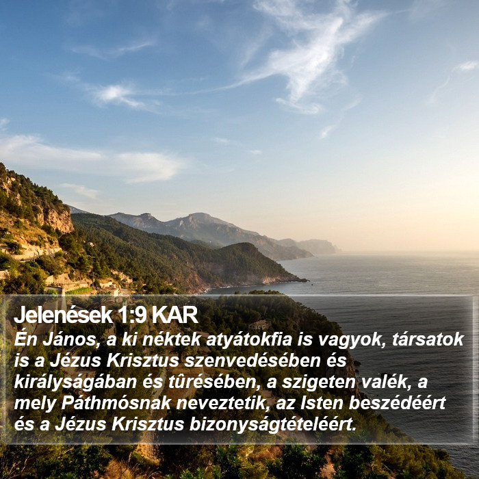 Jelenések 1:9 KAR Bible Study