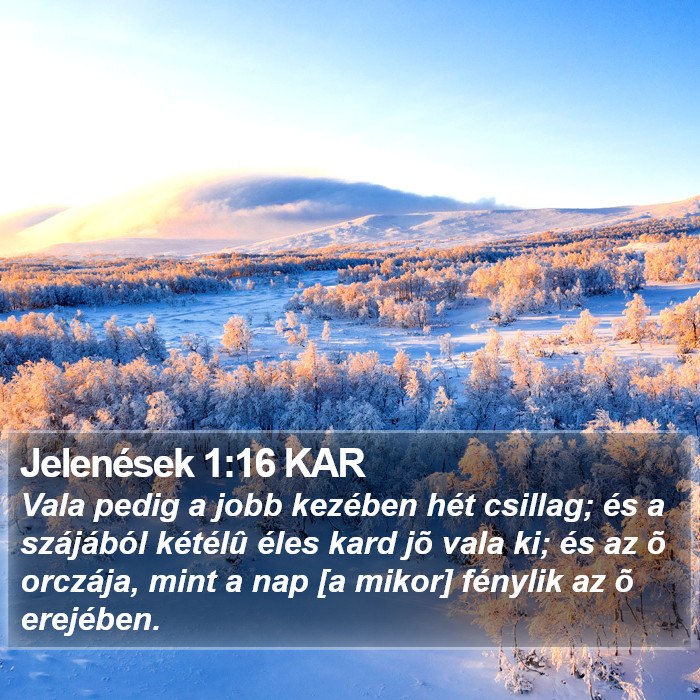 Jelenések 1:16 KAR Bible Study