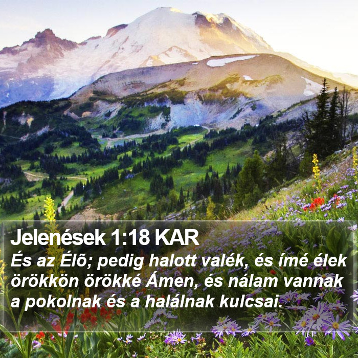 Jelenések 1:18 KAR Bible Study