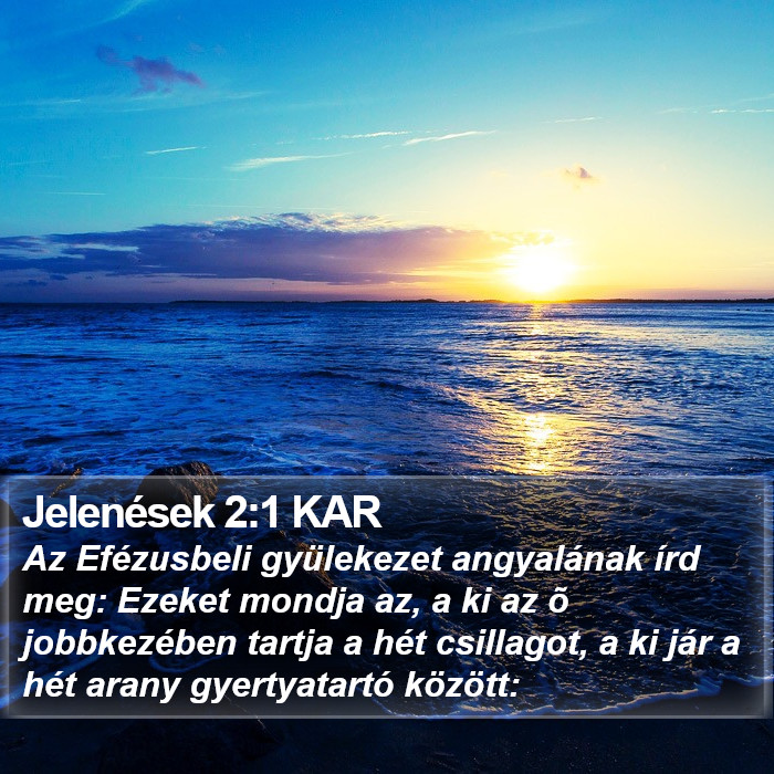 Jelenések 2:1 KAR Bible Study