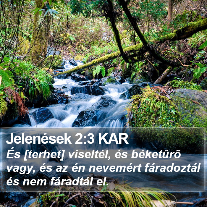 Jelenések 2:3 KAR Bible Study