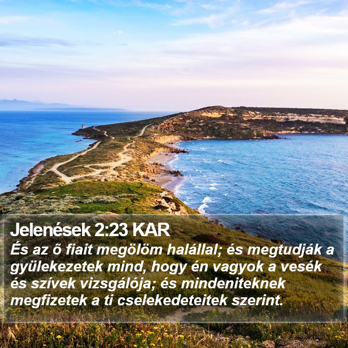 Jelenések 2:23 KAR Bible Study