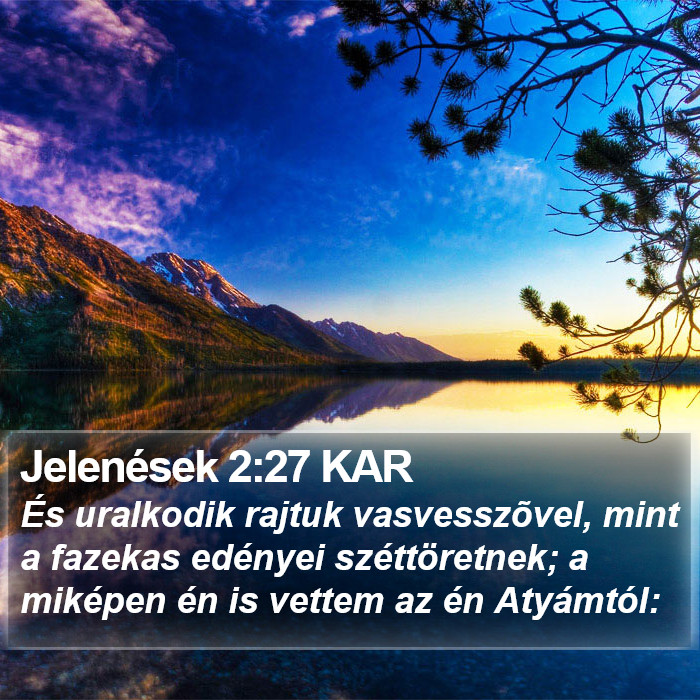 Jelenések 2:27 KAR Bible Study