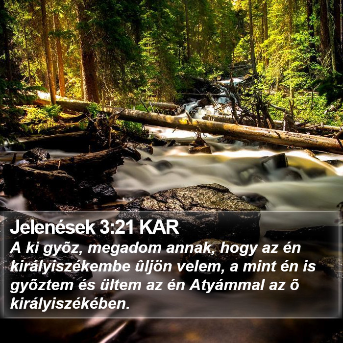 Jelenések 3:21 KAR Bible Study