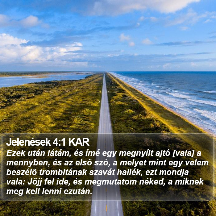 Jelenések 4:1 KAR Bible Study