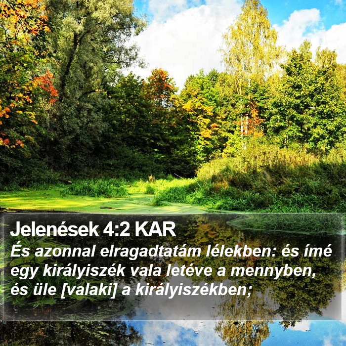 Jelenések 4:2 KAR Bible Study