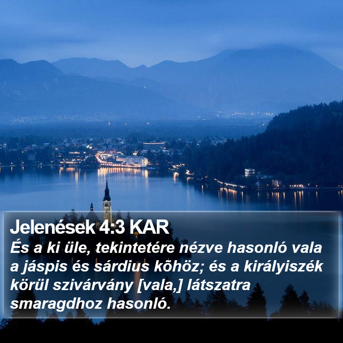 Jelenések 4:3 KAR Bible Study