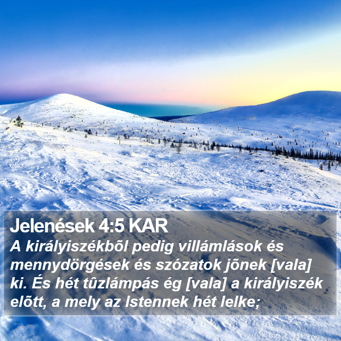 Jelenések 4:5 KAR Bible Study