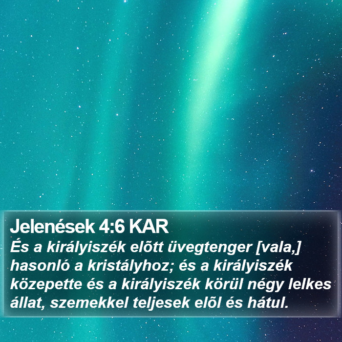 Jelenések 4:6 KAR Bible Study