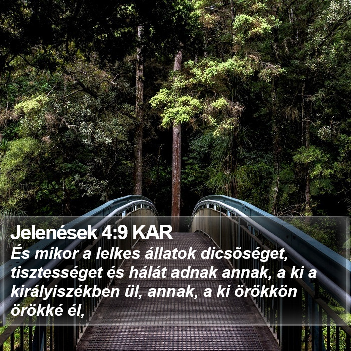 Jelenések 4:9 KAR Bible Study