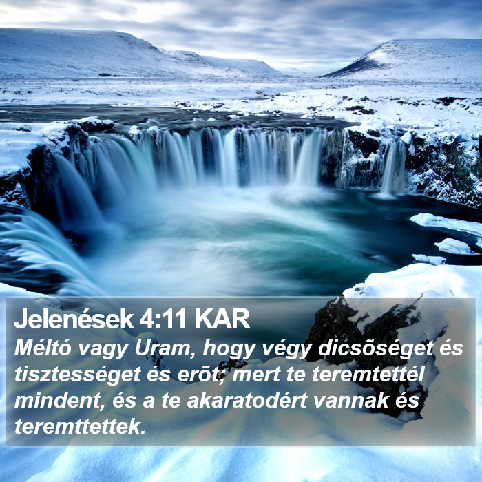 Jelenések 4:11 KAR Bible Study