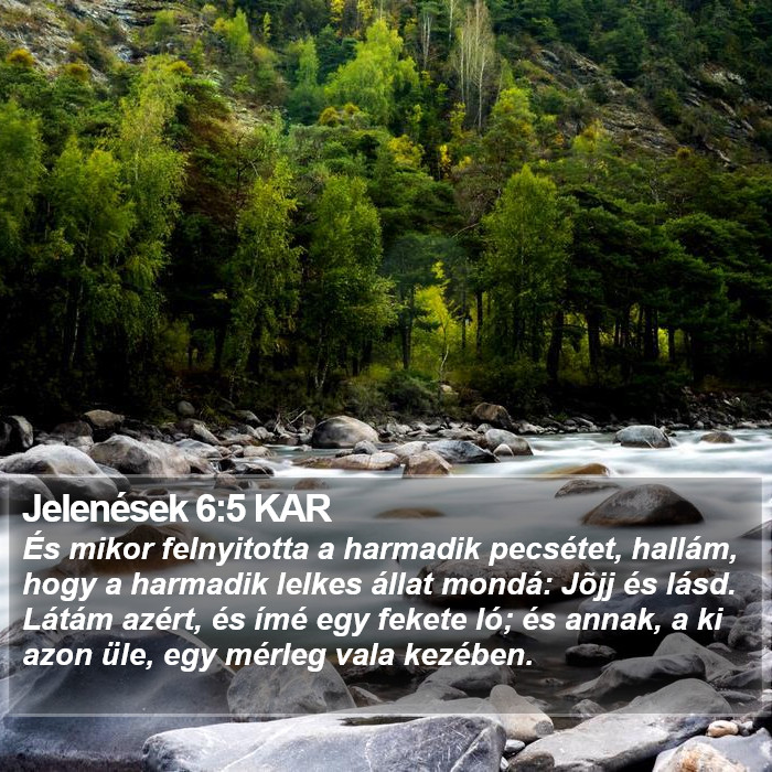 Jelenések 6:5 KAR Bible Study