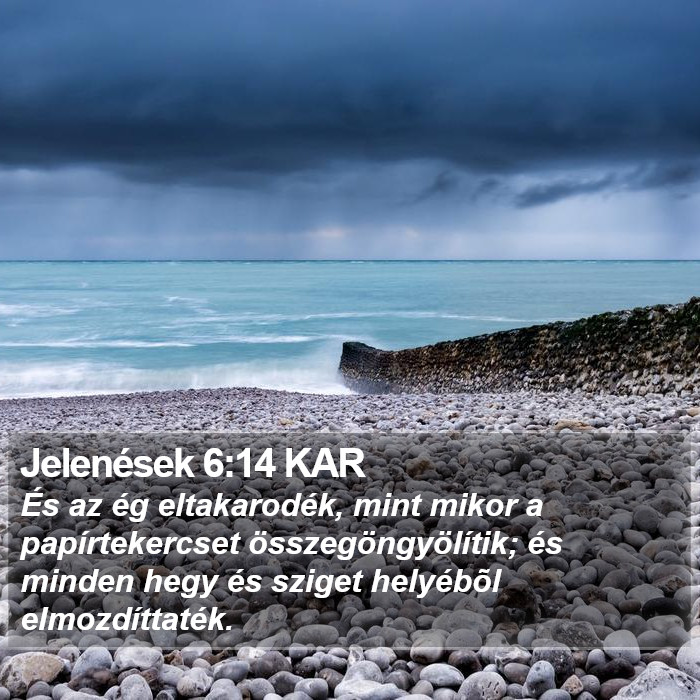 Jelenések 6:14 KAR Bible Study