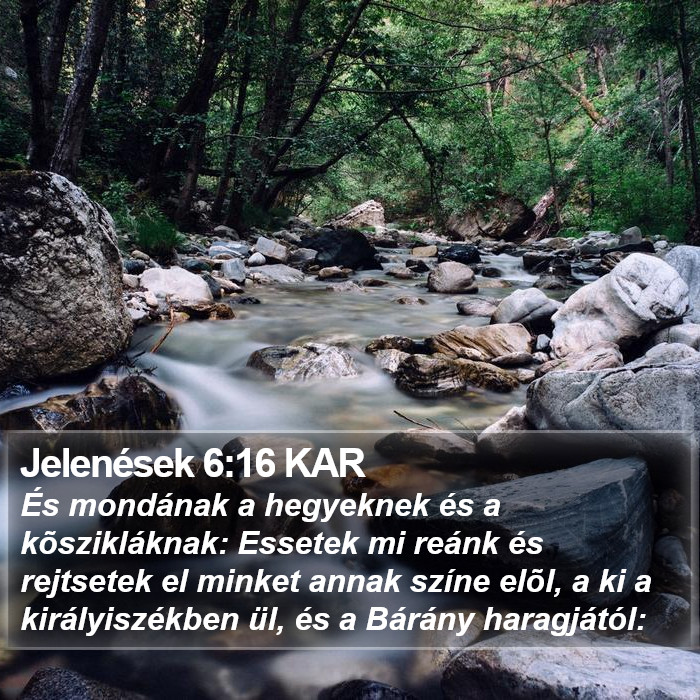 Jelenések 6:16 KAR Bible Study