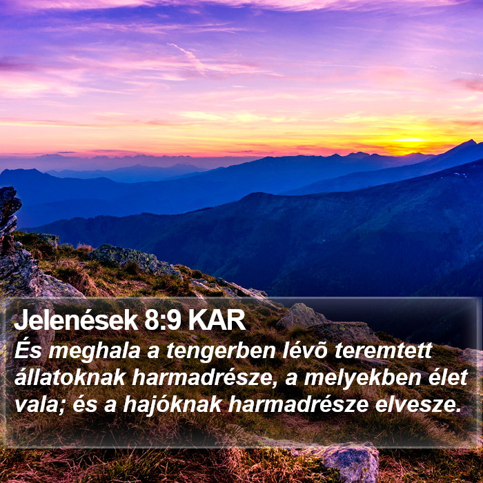 Jelenések 8:9 KAR Bible Study