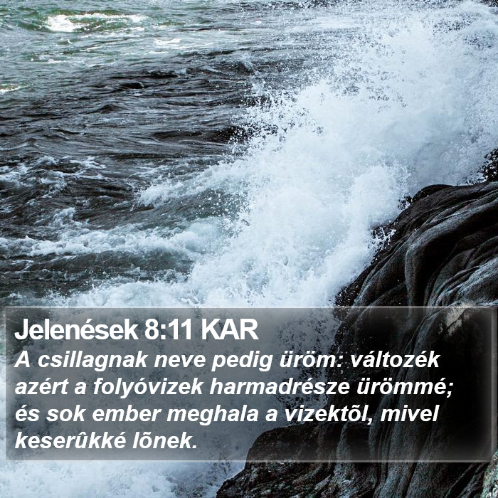 Jelenések 8:11 KAR Bible Study